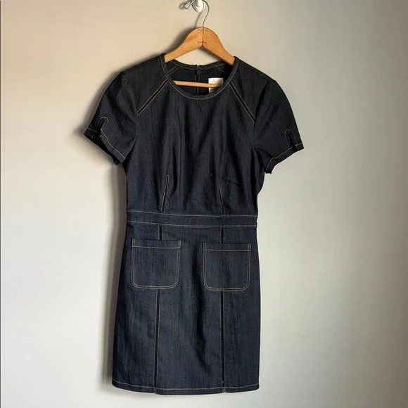 NEW Cinq à Sept Giana Stretch Denim Minidress 4 - Picture 2 of 13